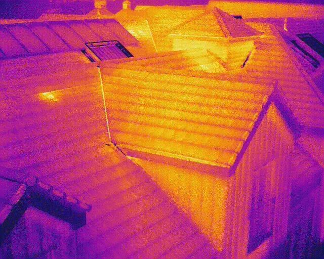 Thermal Imaging Roof Survey Image Reading